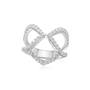 New Arrival 18K White Gold Diamond Ladies Rings Jewelry Luxury Rings for Women