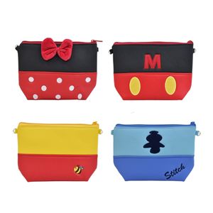 New Arrival Embroidered Illustrated Pu Leather Mini Bag Kawaii Crossbody Zipper Pouch