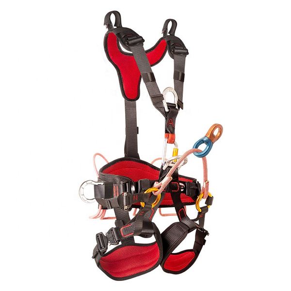Full-Body Safety Belt with Multi-Tooth Ring Rescue Rock Climbing Fall Protection Equipment