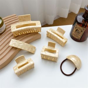Wholesale Classic Cellulose Acetate Hair Claw Clip Set Customizable Korea Hair Claw for Women and Girls