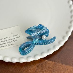 ODBO Hot Sale Midairy Retro Hair Clip Elegant Ginkgo Leaf-Shaped with Pearls Ladies & Girls' Hair Accessory Made of Acetate
