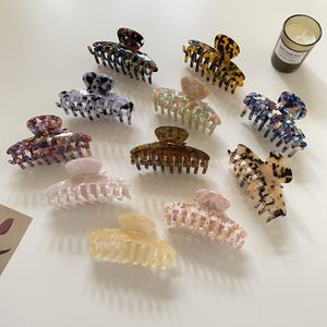 Direct Supplier's 9.7cm Black Acetate Hair Claw Cellulose Hair Claw Clips Accessory for Girls