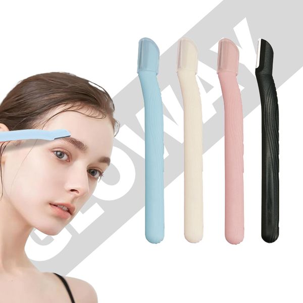 Beauty Makeup Tools Mini Travel Size Women Eyebrow Trimmer Facial Hair Razor Removal Partial Eyebrow Shaver With Safe Cover