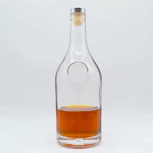 Fancy Oil Whisky Custom Design  Wholesale Glass Liquor Bottle Tequila  750ml Spray Glass Bottle