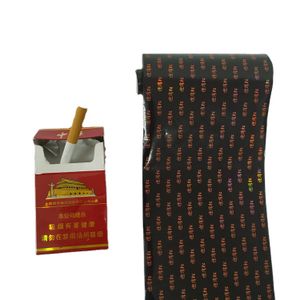 Customized Cigarette Inner Packing 50g-60g Black Laser Aluminum Foil Laminated Paper Printed Tobacco Wrapping Aluminum Foil
