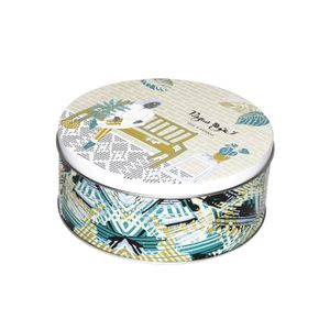 Wholesale Custom logo Hojalata Lata Food Grade Metal Round Caja De Galletas Metalica