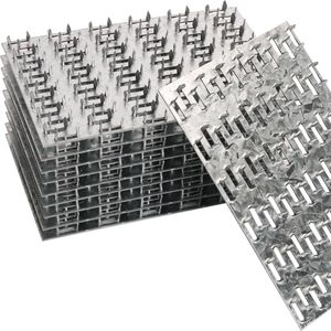Truss Plates 4x6 Inch, Pronged Truss Mending Plate with Nail Teeth, Mending Plate for Roofing Wood Brackets Connector