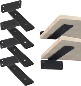 Heavy Duty Shelf Brackets 6 Inch Floating Wall Shelf Brackets Hidden Decorative Shelf Bracket