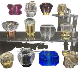 Custom Luxury Manufacturer logo Yellow Cylindrical Perfume Bottle with Crown Cap Zamac Private Label for Perfume Bottles
