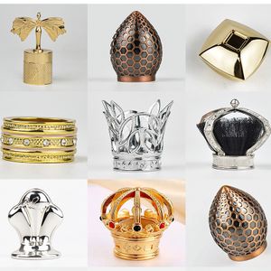 Custom Glass Perfume Bottle Silver Magnetic Cap 15mm square Zamac Perfume Cap