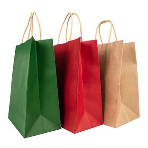 Unique Customized Kraft Paper Bags Different Colors for Shopping & Food