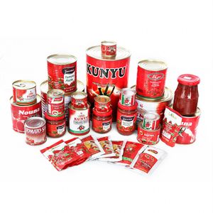 Wholesale Custom Private Label Tomato Paste Food Grade Red 220L Steel Drums 16 Tons 15days Canned Tomato Paste Concentrate