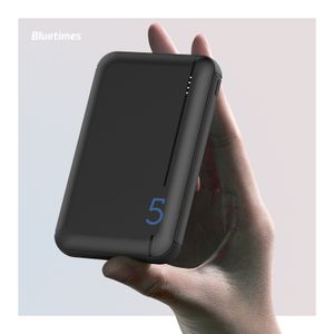 Bluetimes USB-C PD 5000mah Power Banks Ultra Slim Holder Quick Charger Power Bank 5000mah for Outdoor