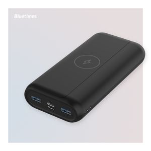 Bluetimes 20000mah High Capacity Portable OEM and ODM 15W Wireless Charging Power Bank PD20W Fast Charging Portable Power Bank