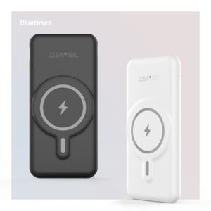 Bluetimes OEM and ODM Cost-effective  PD20W Portable 10000mah 15W  Magnetic  Wireless Charging Power Bank Portable Power Bank