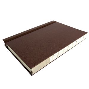 Custom 100-Page A5 Journal Notebook Leatherette Paper Cover Thread Sewing Binding Hardcover Agenda Organizer Daily Planner Book