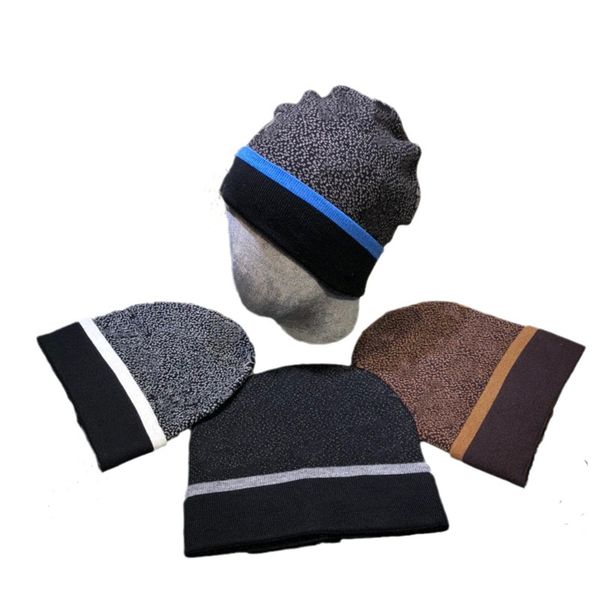 Winter Brand Unisex Casual Luxury Crochet Beanie Hat Designer Checkerboard Pattern High Cotton Knitted Ski Bob Cap Customizable