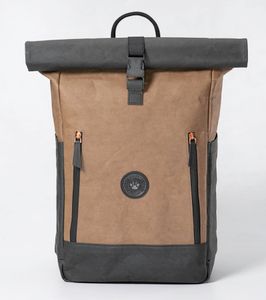Pugmark Stylish Vegan Kraftpaper Laptop Backpack Trendy Water Repellent Waterproof Design for Students Professionals Travel