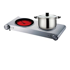 Two-Burner CB CE Electric Hot Plate Cooker Solid Surface Kitchen Appliance for Home Cooking for Household Use