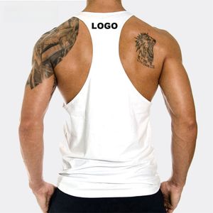 Men's Gym Fitness Tank Top Smooth Stretch Muscle Shirt Wide Shoulder Strap Plain Workout Training Clothing Wholesale Sports