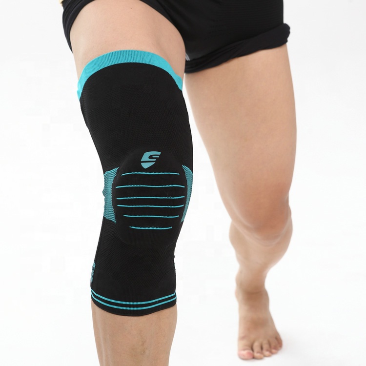 Custom High Quality New Elastic Knee Support Spandex Sports Knee Brace Pads Compression Knee Sleeves
