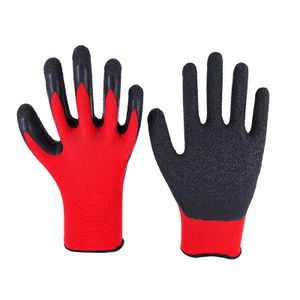 USA Direct Anti-Slip Work Gloves Wear-Resistant Non-Slip Breathable Nylon Hanging Adhesive Wrinkle Site Protective Equipment