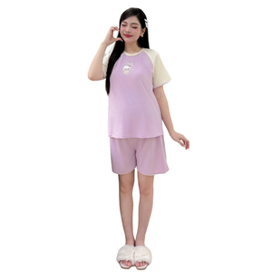 Maternity Clothes Set Made of Soft Cotton, 4-Way Stretch, Sharp Print  Breathable Sweat-Absorbent Casual Wear B766