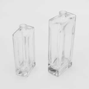 60ml square Rectangle Transparent  Empty Perfume Glass Bottle