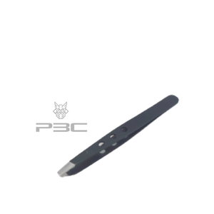 Professional High Quality Stainless Steel Eyebrow Tweezers Black Scissors New Design for Eyelash Extensions Pointed Tip Beauty
