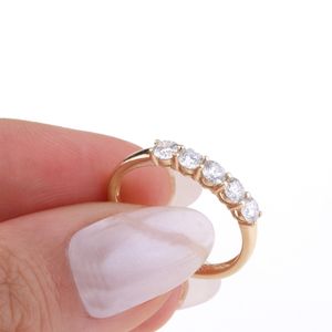 9K 14K 18K Solid Gold Lab Grown Diamond Ring Wedding Gold Rings for Women 3mm LG diamond ring k Gold Jewelry