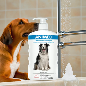 Premium Pet Grooming Shampoo Animed Medicated Formula for Dogs Healthy Coat Anti-Itch Solution