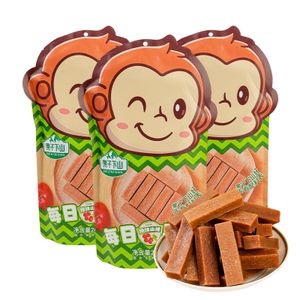 Sweet Tasting Healthy Hawthorn Berry Strip Snacks Soft Texture Baked Process Packaged in Bags