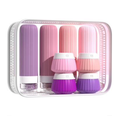 Squeeze Portable Silicone Travel Bottles: Vacuum Sealed Shampoo and Body Wash Dispenser