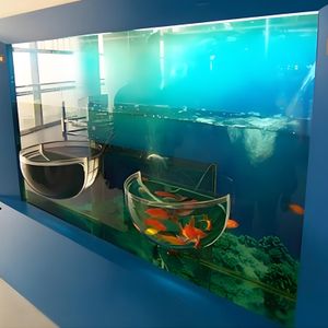 Cast High Transparency Large Acrylic Fish Tank 100% Virgin Material Cylinder Aquarium Filter 5mm-20mm Thickness PE Acrylic Sheet