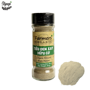 High Quality Organic Vietnamese Ground Black Pepper 50g Glass Jar Good Seasoning Ingredients for Cooking Bulk Supply Dried Raw