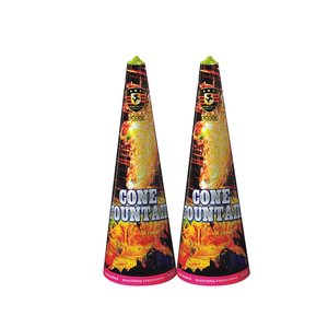 3 4 6 8 11 13 15 Inch Outdoor New Year & Christmas Colourful Conic Fountain Fireworks with Spark Effect