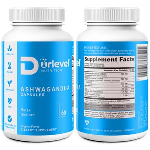Health Care Organic Ashwagandha 60 Capsules Provide Energy Ksm-66 Ashwagandha Capsule