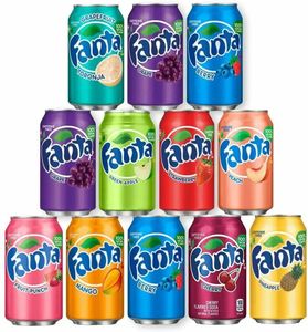 Fantaa Grape Flavored Soft Drink Soda From Japan 300ml Each Can (24)