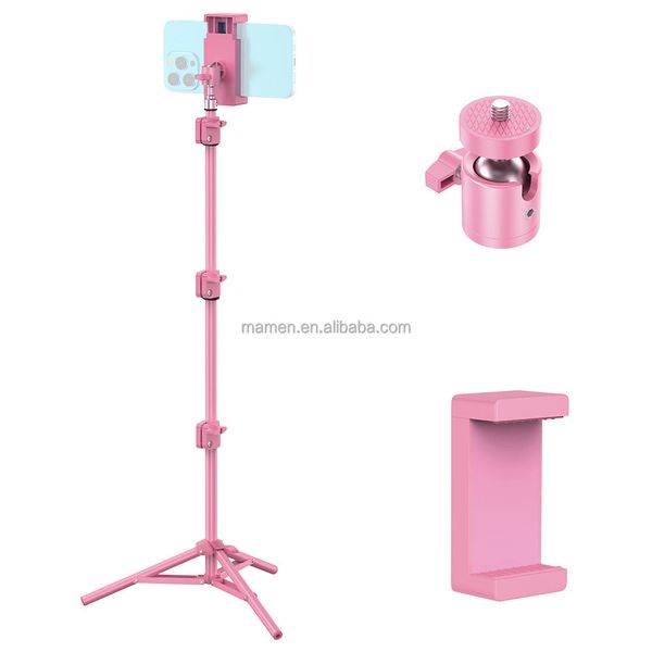Mini pink Vlogging Streaming Microphone Kit for Vlog Video Making Camera Studio Smartphone youtube with Mic and Light