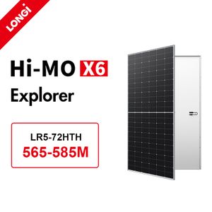 LONGi PV Modules Hi-MO X6 Explorer LR5-72HTH 565-585M Monocrystalline Solar Cell Solar Panel  Maximum Power 585W