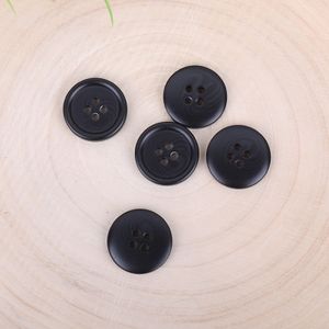 Black - Plastic Button - 32 Ligne - 20.5 mm