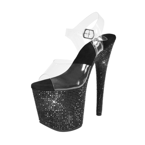 Custom 23cm Diamond Dance Shoes Dancing Shoes High Heel Ballroom Women Dance Shoes Sandals