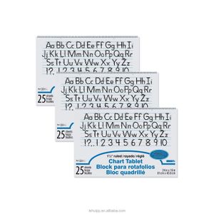 1.5 24x16in Ruled Manuscript Chart Tablet