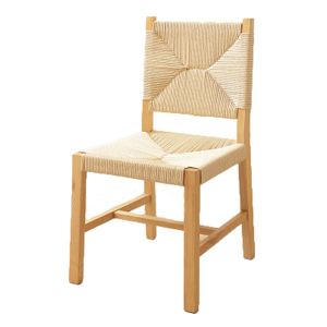 Nordic Wabi-Sabi Style Solid Ash Wood Dining Chair Hand-Woven Backrest for Home Small Apartments Cafe Mid-century Modern Design