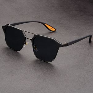Cross-border New Sunglasses Half Frame Polygon Sunglasses TR90 Elastic Paint Fashion Trend Sunglasses