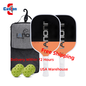 CASTON SPORTS Free Shipping USA Warehouse Delivery Within 72 Hours 2 Rackets 4 Balls 1 Bag Carbon Fiber Pickleball Paddles Set