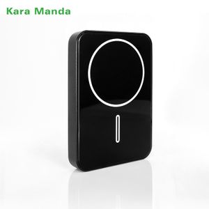 Kara Manda Safe Portable Mini 5000mAh Power Bank With Bracket Wireless Fast Charge PD 20W Power Bank for iPhone Battery Pack