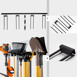 OEM/ODM Server - Tool Storage Rack Organizer Steel Super Heavy Duty Ladder Hooks for Garage Wall Hook Garden Wall Mounted