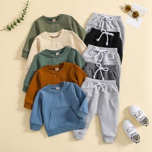 Fashion Toddler Baby Boys Girl Fall Clothes Sets Baby Girl Clothing Set Kids Sports Bear Sweatshirt Pants Suits Outfits