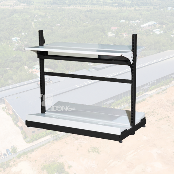 ADONG A12 Heavy-Duty Double-Sided TV Rack | Metal Shelving Unit for Supermarkets | OEM/ODM Service Offered